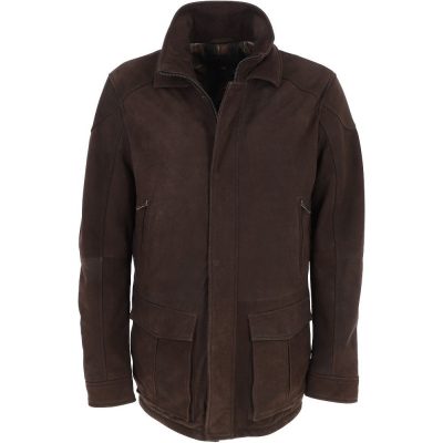 Mens Nubuck Leather Jacket: Carter