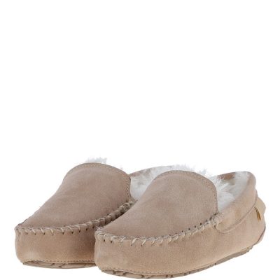 Fenland Ladies Suede Sheepskin Loafers: FLSL